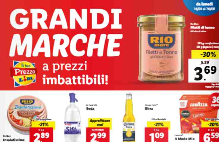 Volantino Lidl 14 al 20 agosto 2023