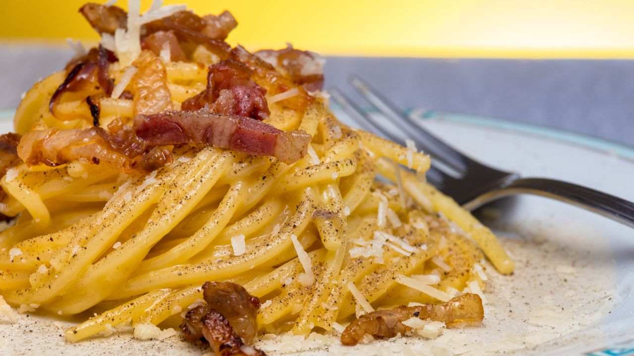 Eggs Trastevere carbonara